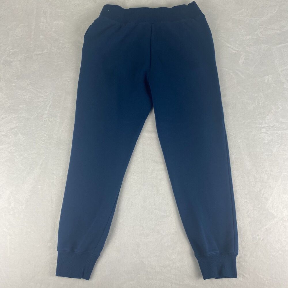 Nike Jogger Sweatpants Womens Large Blue Logo Swoosh Pockets Athletic Casual - Picture 2 of 10